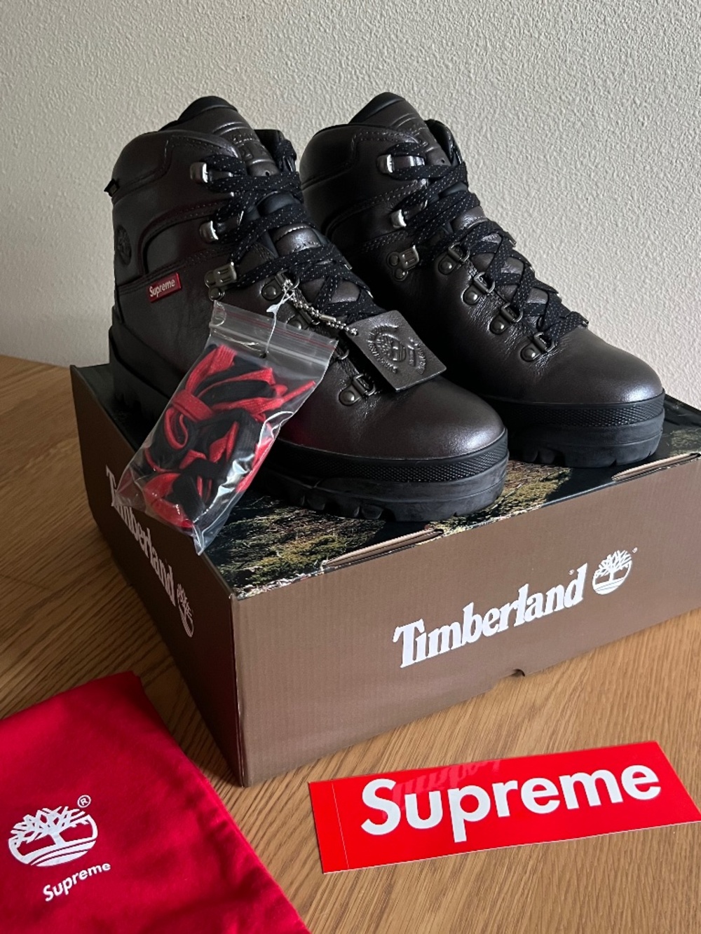 Supreme x Timberland Collab World Hiker Grey Boots